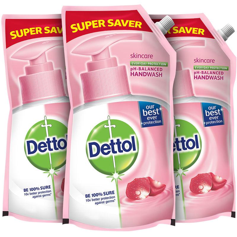 dettol skincare refill liquid handwash - pack of 3