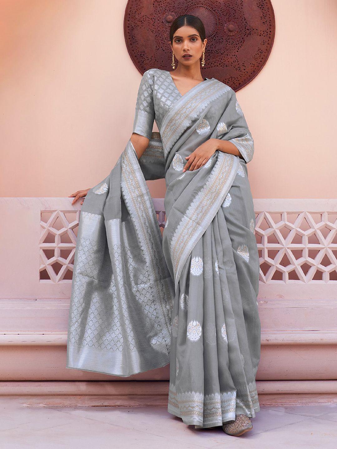 devatithi ethnic motifs woven design zari saree