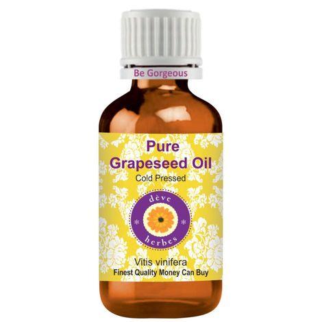deve herbes pure grapeseed oil (vitis vinifera) natural therapeutic grade cold pressed 30ml