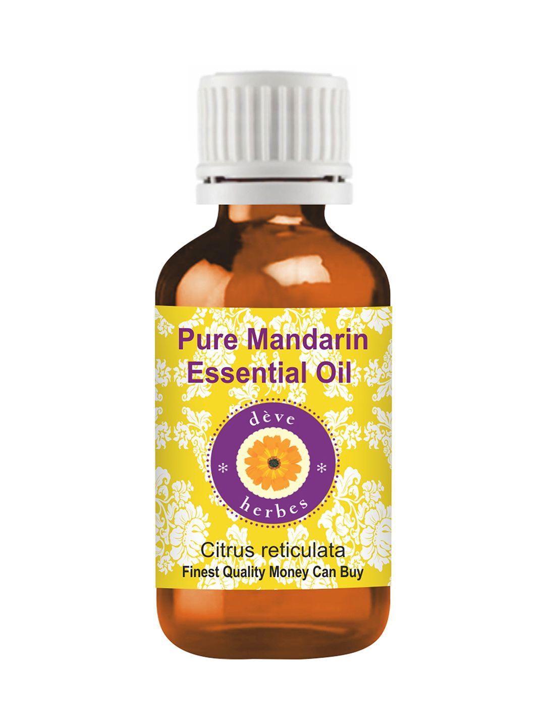 deve herbes natural therapeutic grade steam distilled pure mandarin essential oil - 15 ml