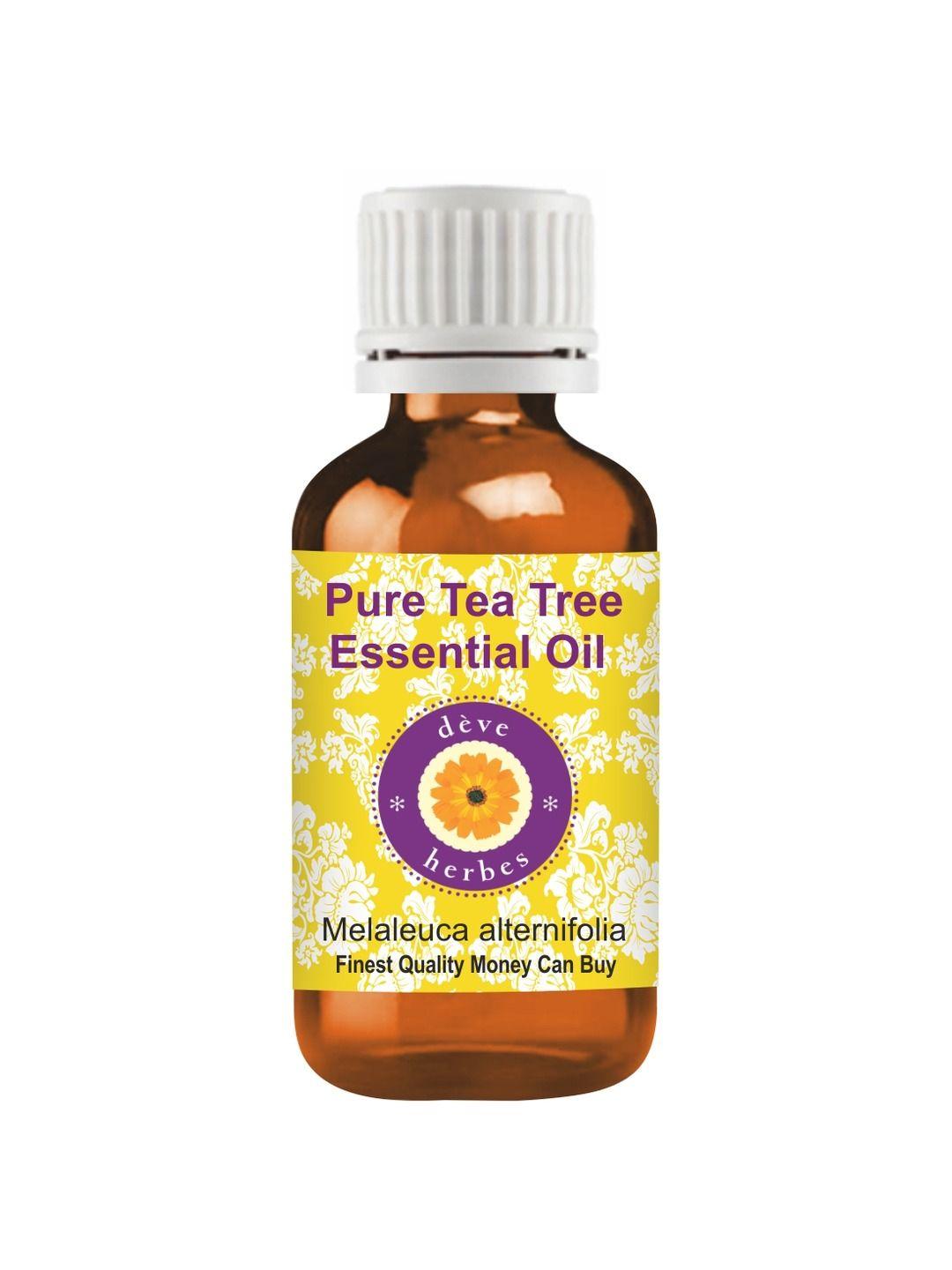 deve herbes natural therapeutic grade steam distilled pure tea tree essential oil - 100 ml
