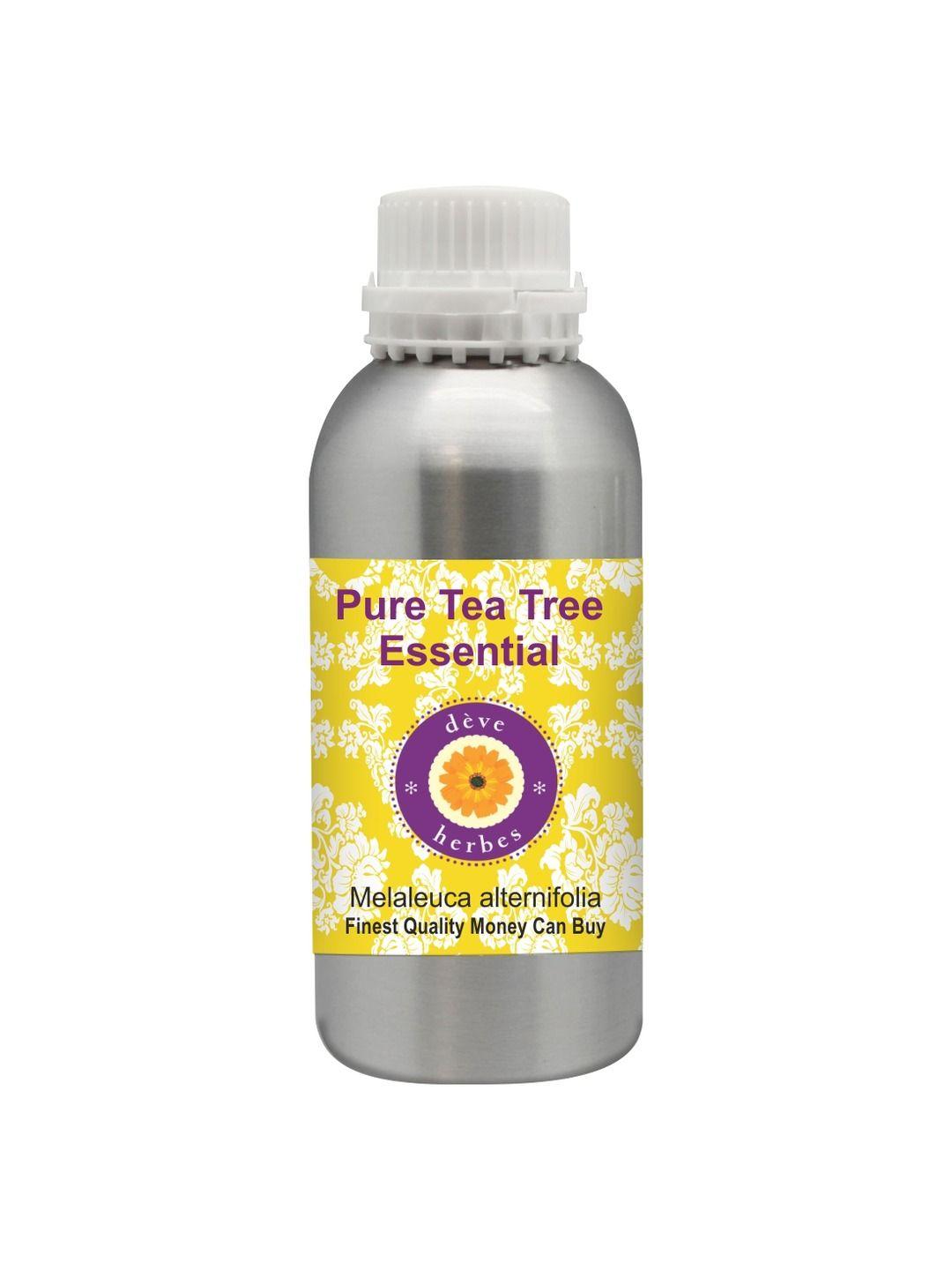 deve herbes natural therapeutic grade steam distilled pure tea tree essential oil - 300 ml