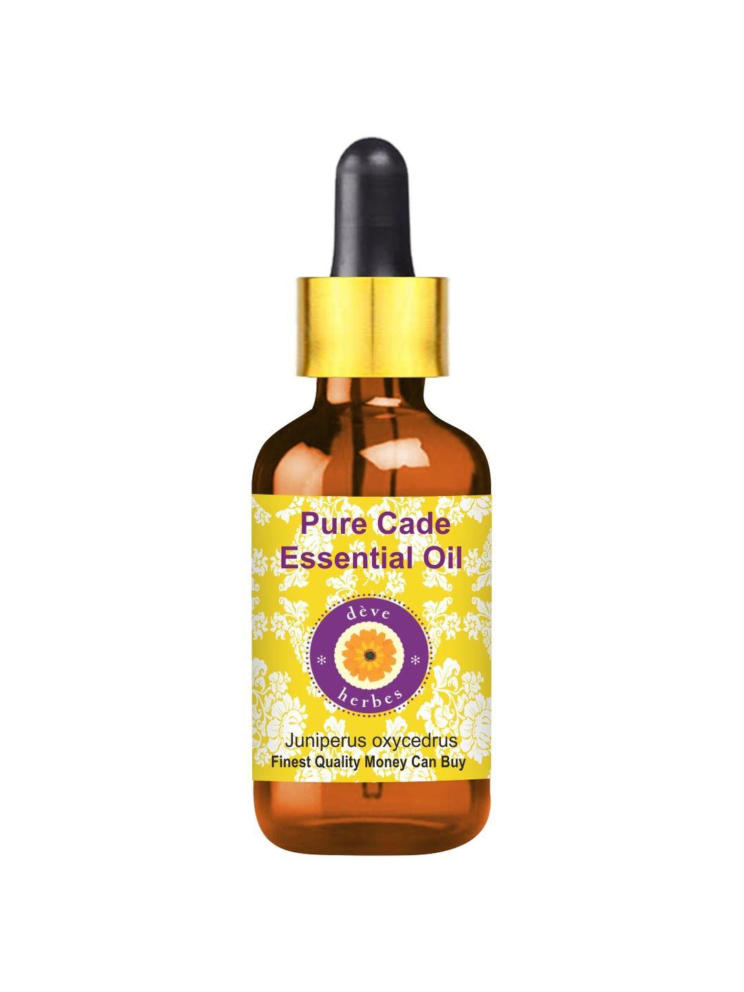 deve herbes pure cade steam distilled essential oil with glass dropper - 15ml