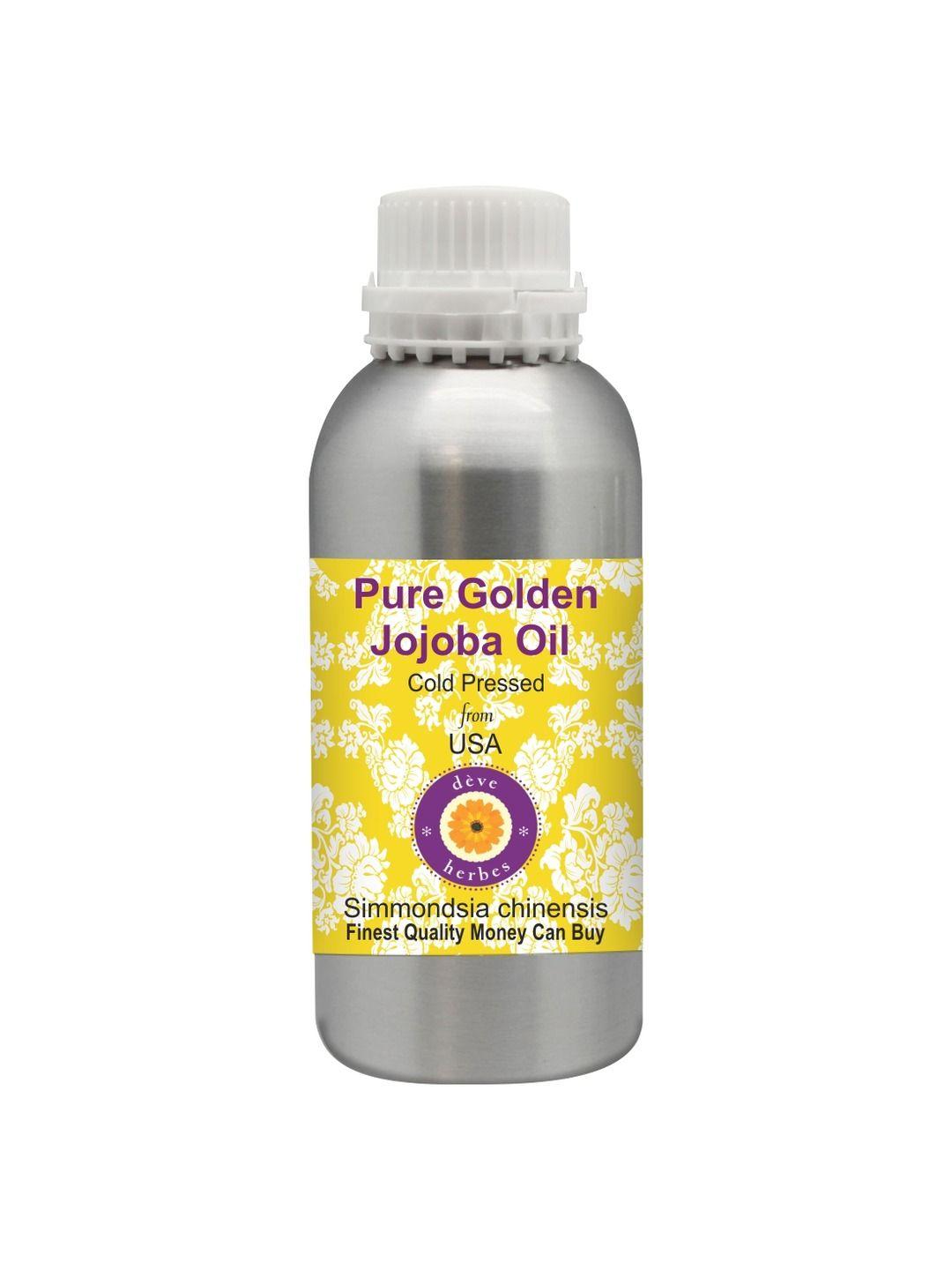 deve herbes pure golden jojoba cold pressed oil 1.25 l