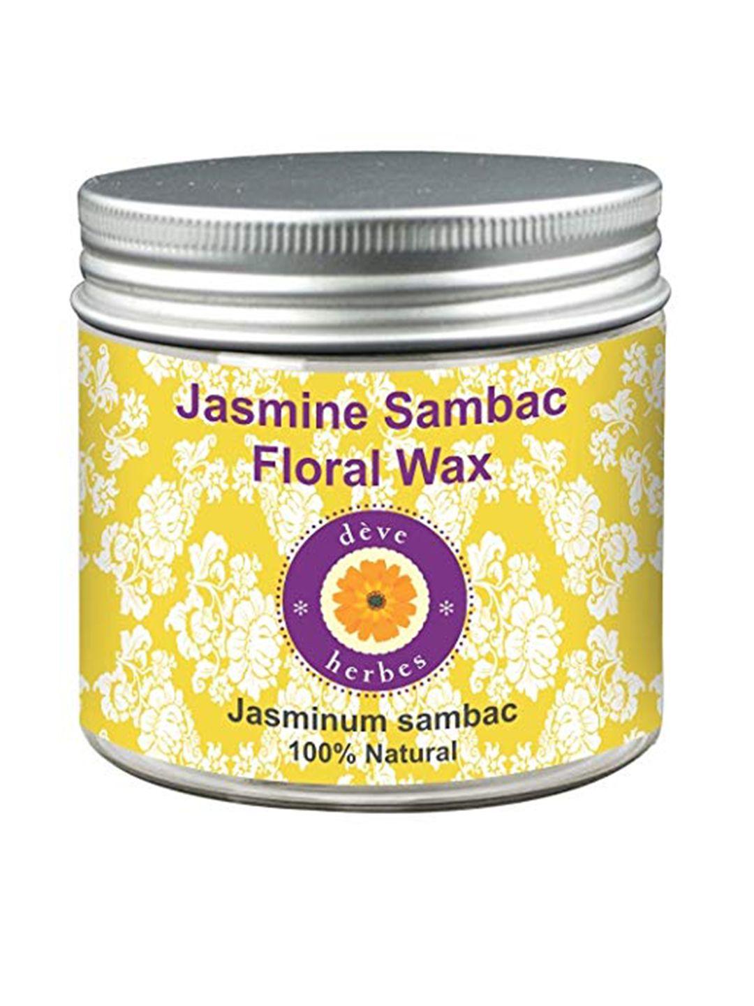 deve herbes pure jasmine sambac floral wax - 100% natural therapeutic grade - 50g