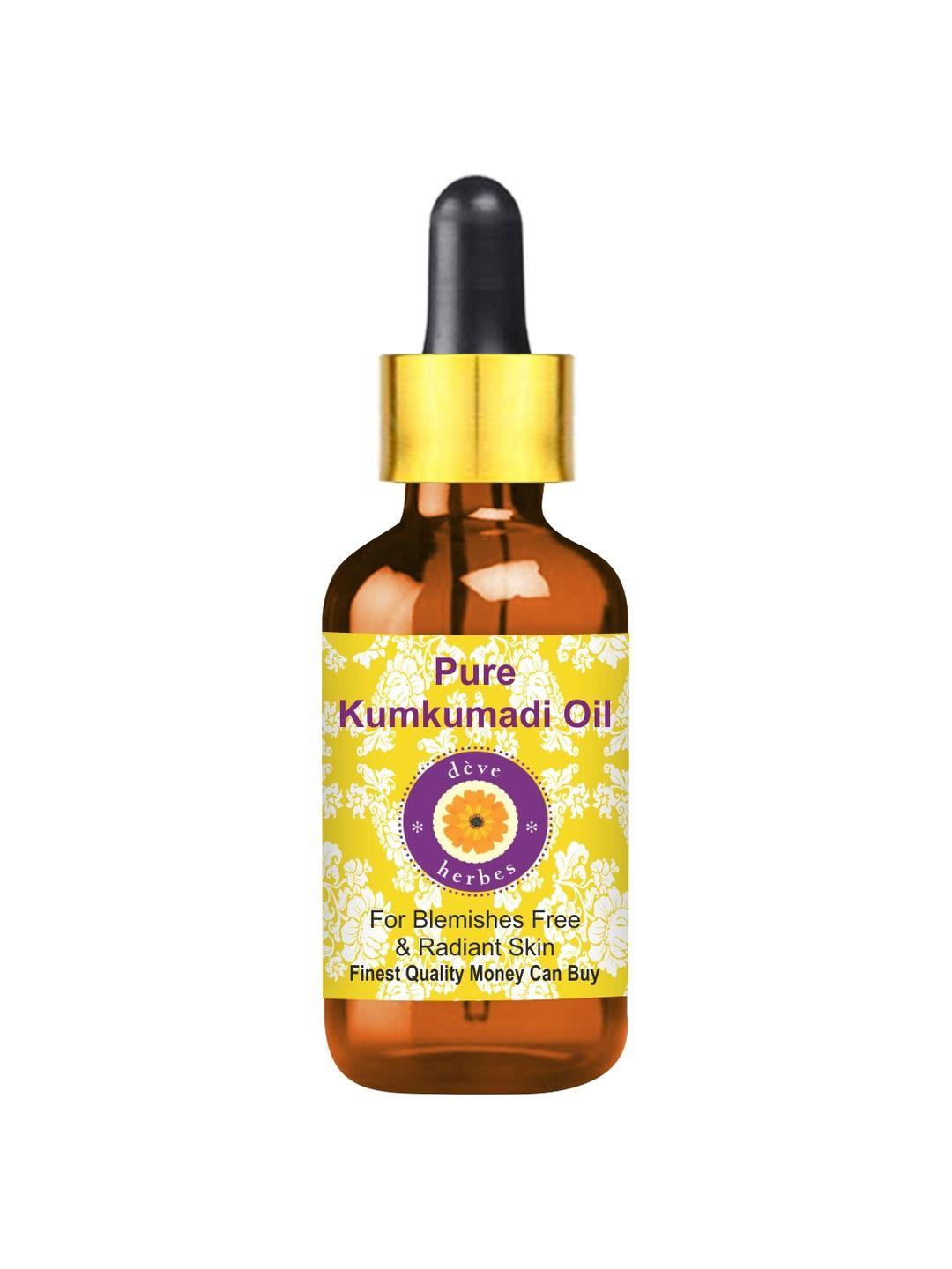 deve herbes pure kumkumadi oil with glass dropper 100ml