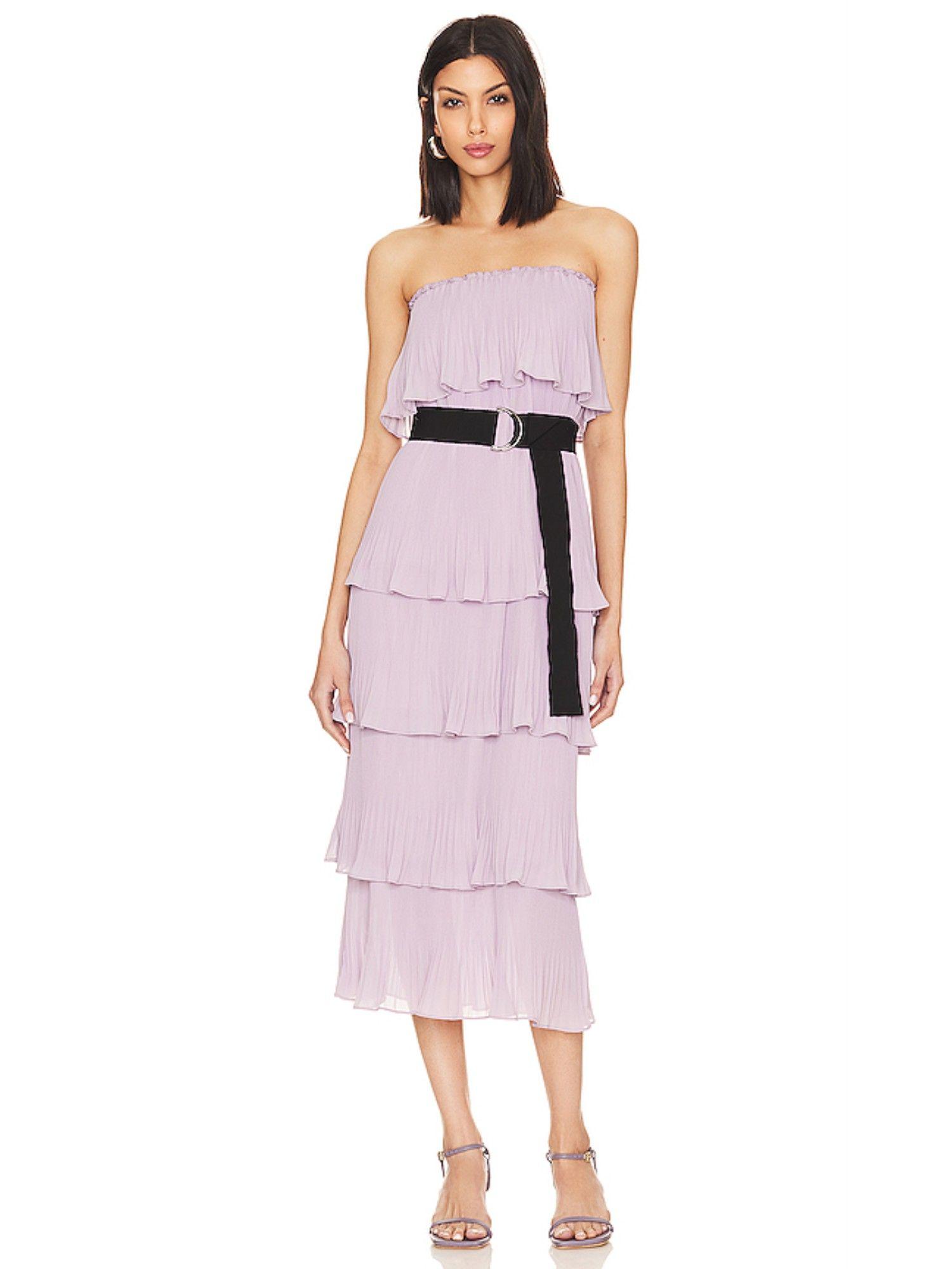 dewave pleated ruffle dress