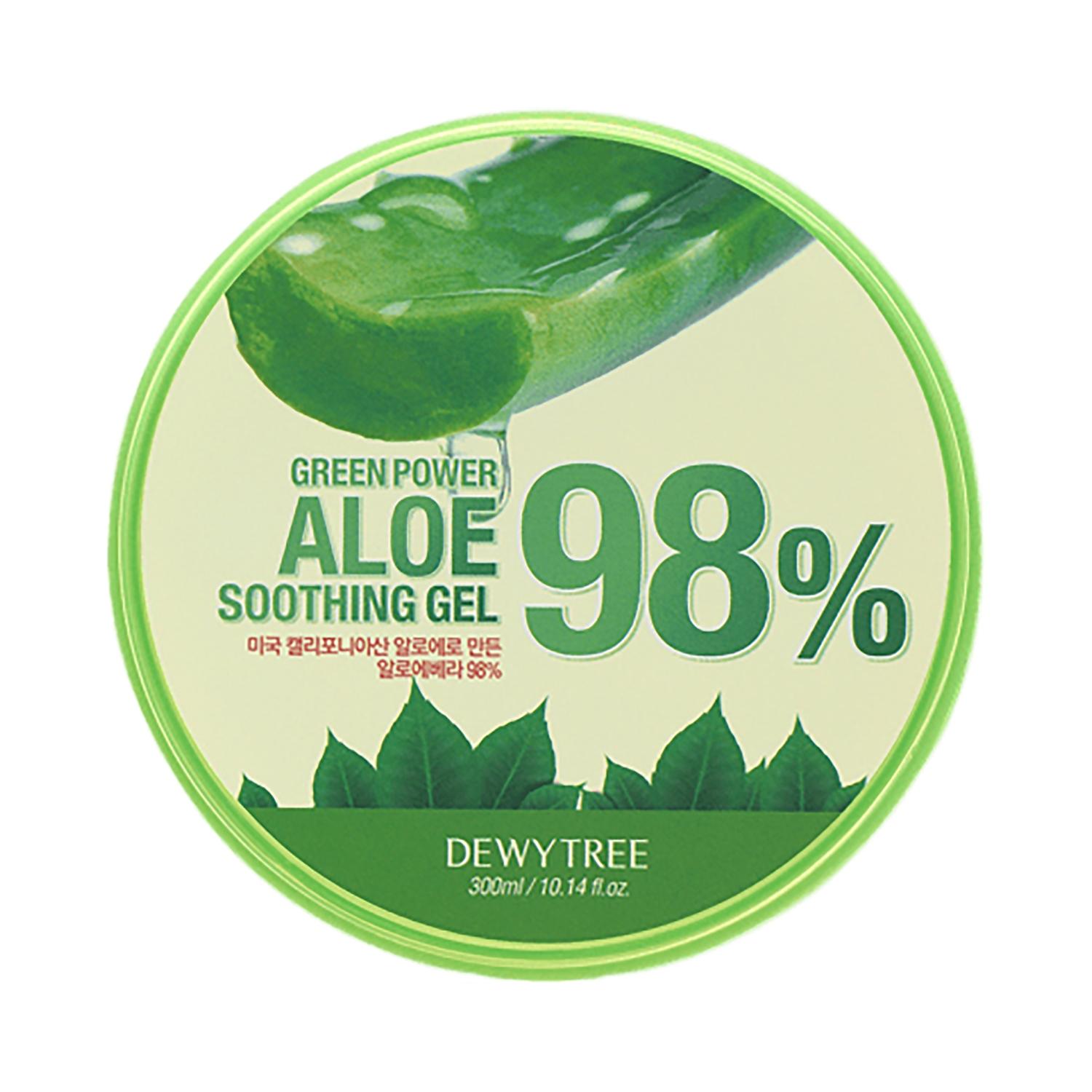 dewytree green power 98% aloe soothing gel (300ml)