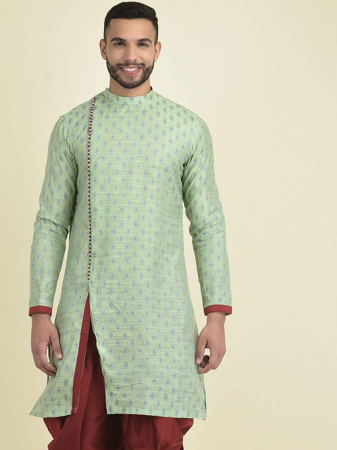 deyann men embroidered kurta with patiala