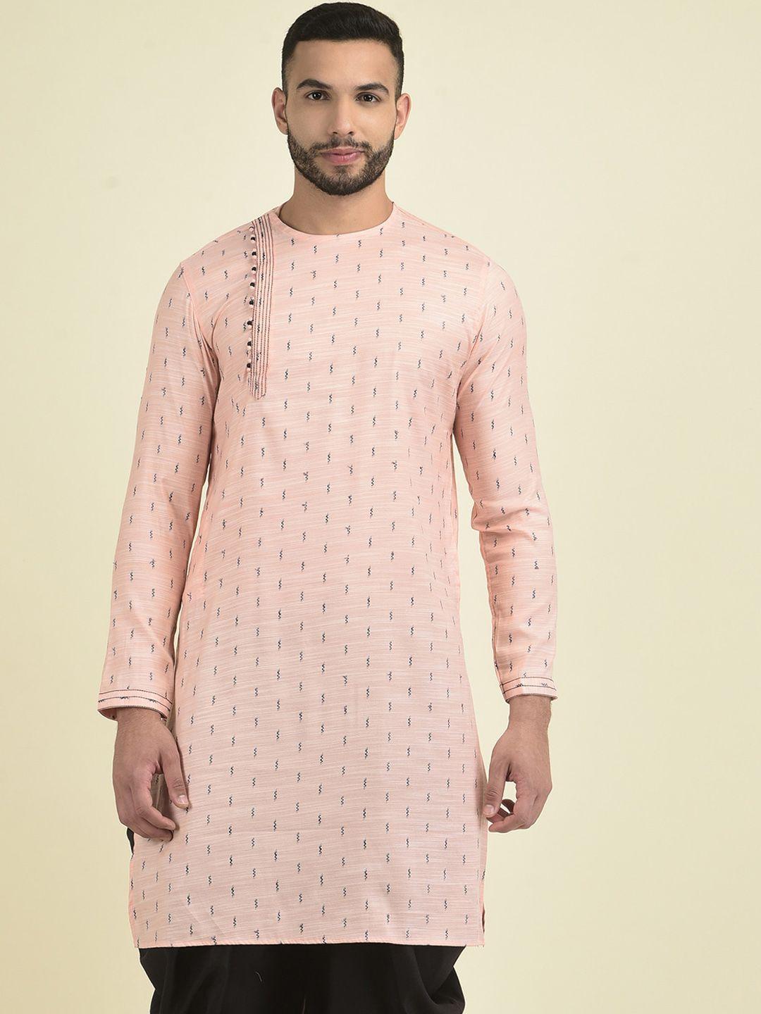 deyann men printed kurta with patiala