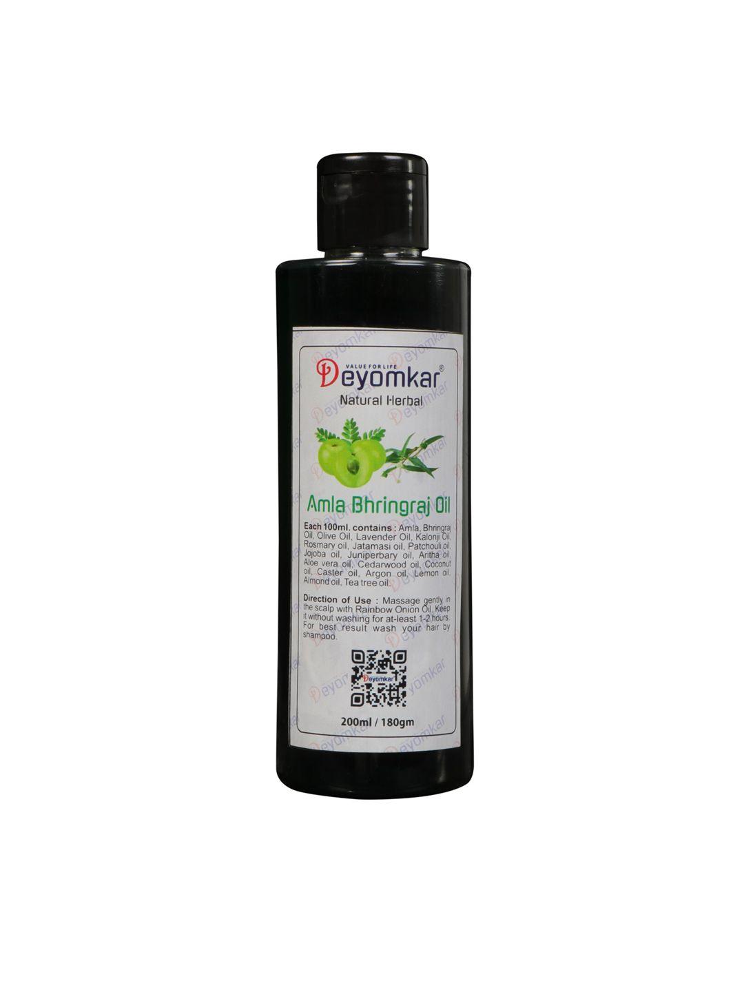 deyomkar natural herbal amla bhringraj hair fall control hair oil - 200 ml