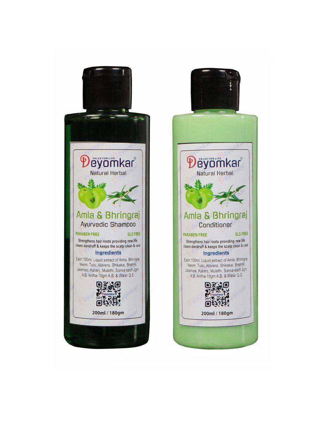 deyomkar natural herbal amla-bhringraj shampoo and amla bhringraj conditioner