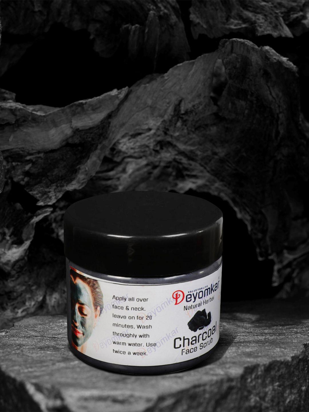 deyomkar natural herbal charcoal face scrub