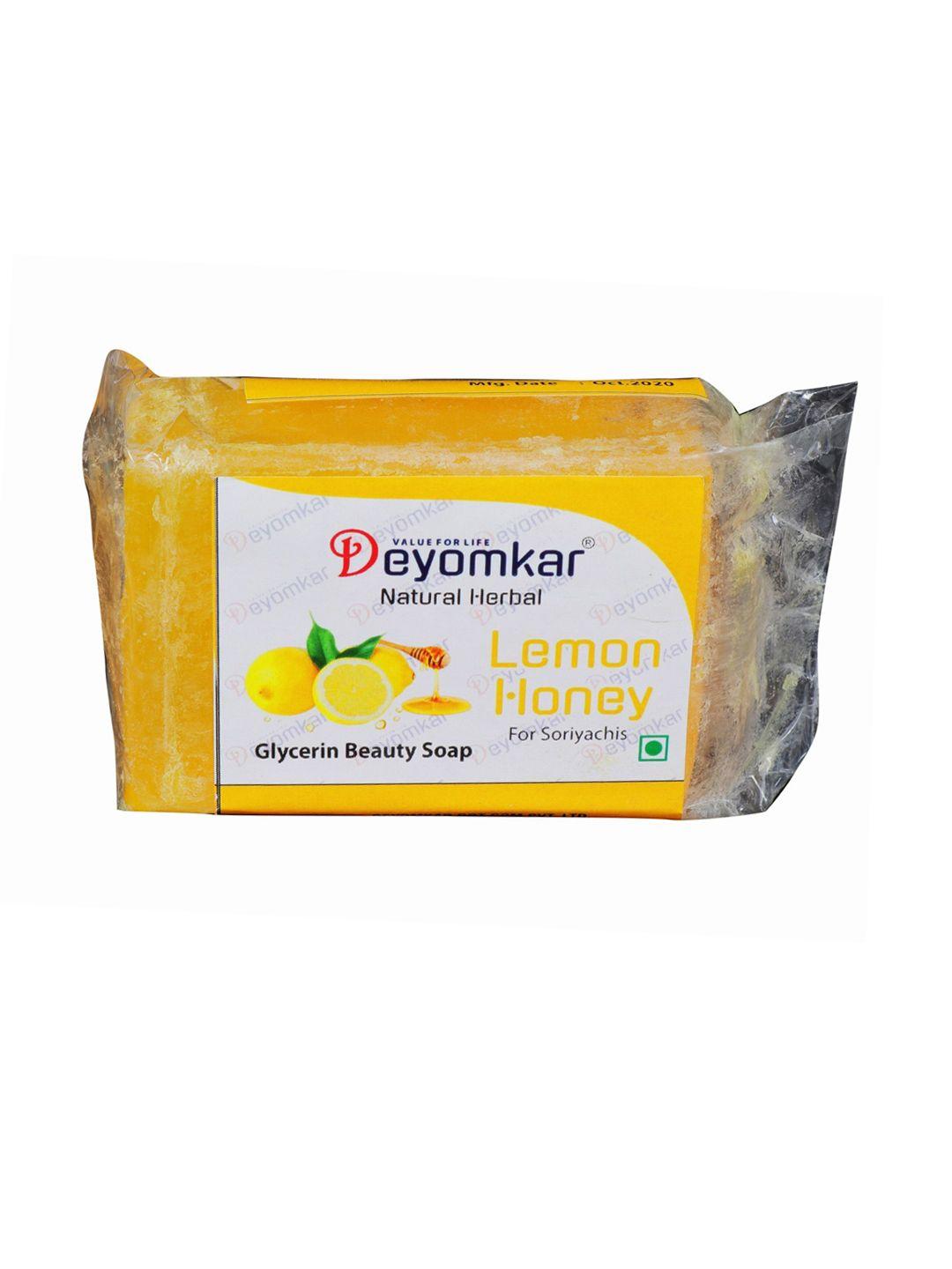 deyomkar natural herbal glycerin lemon honey ayurvedic soap 125 gm