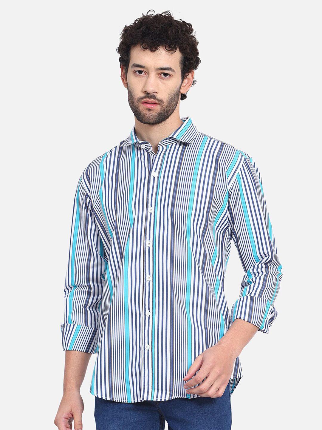 dezano premium vertical striped cotton casual shirt