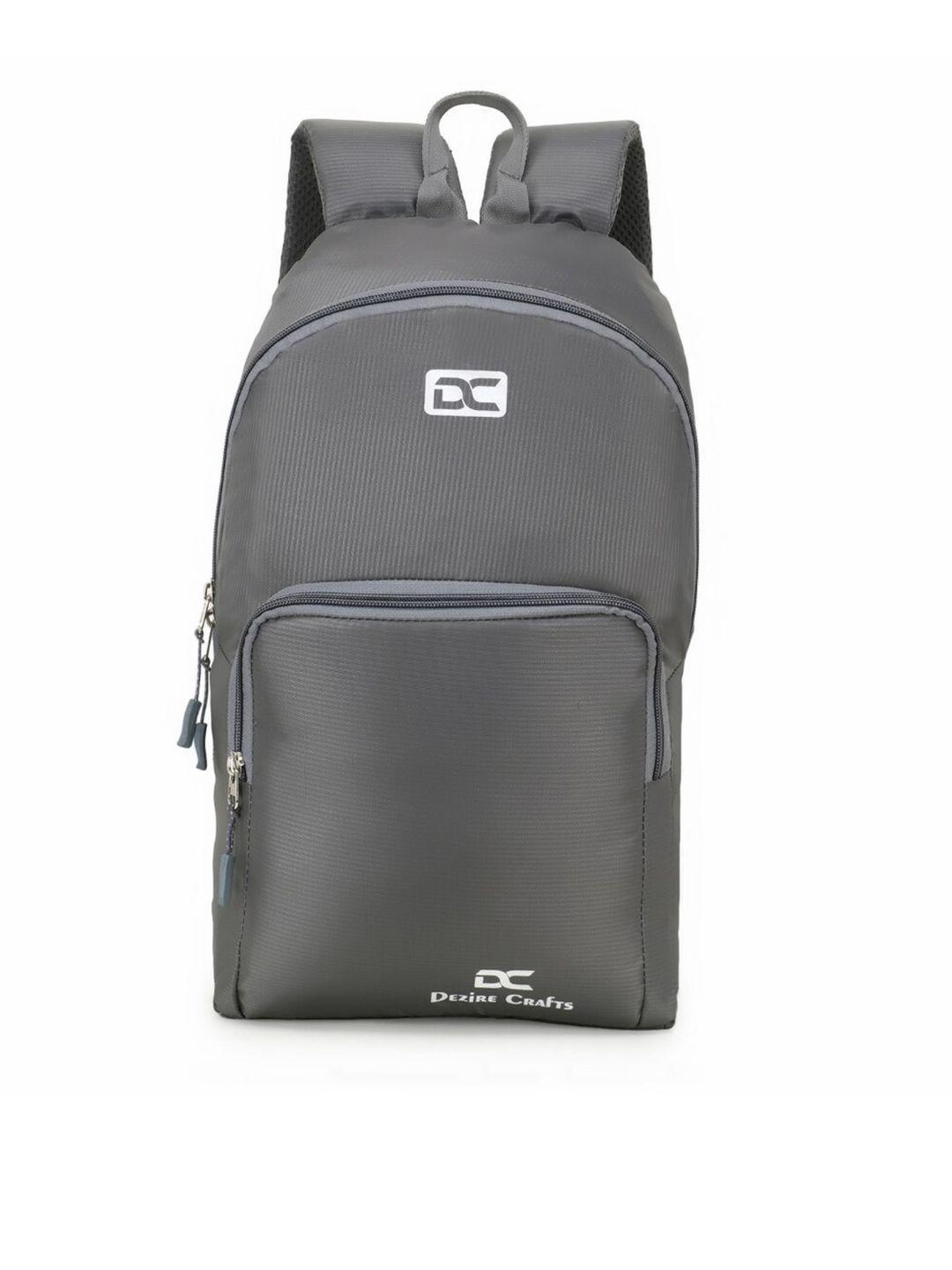 dezire crafts unisex grey solid backpack