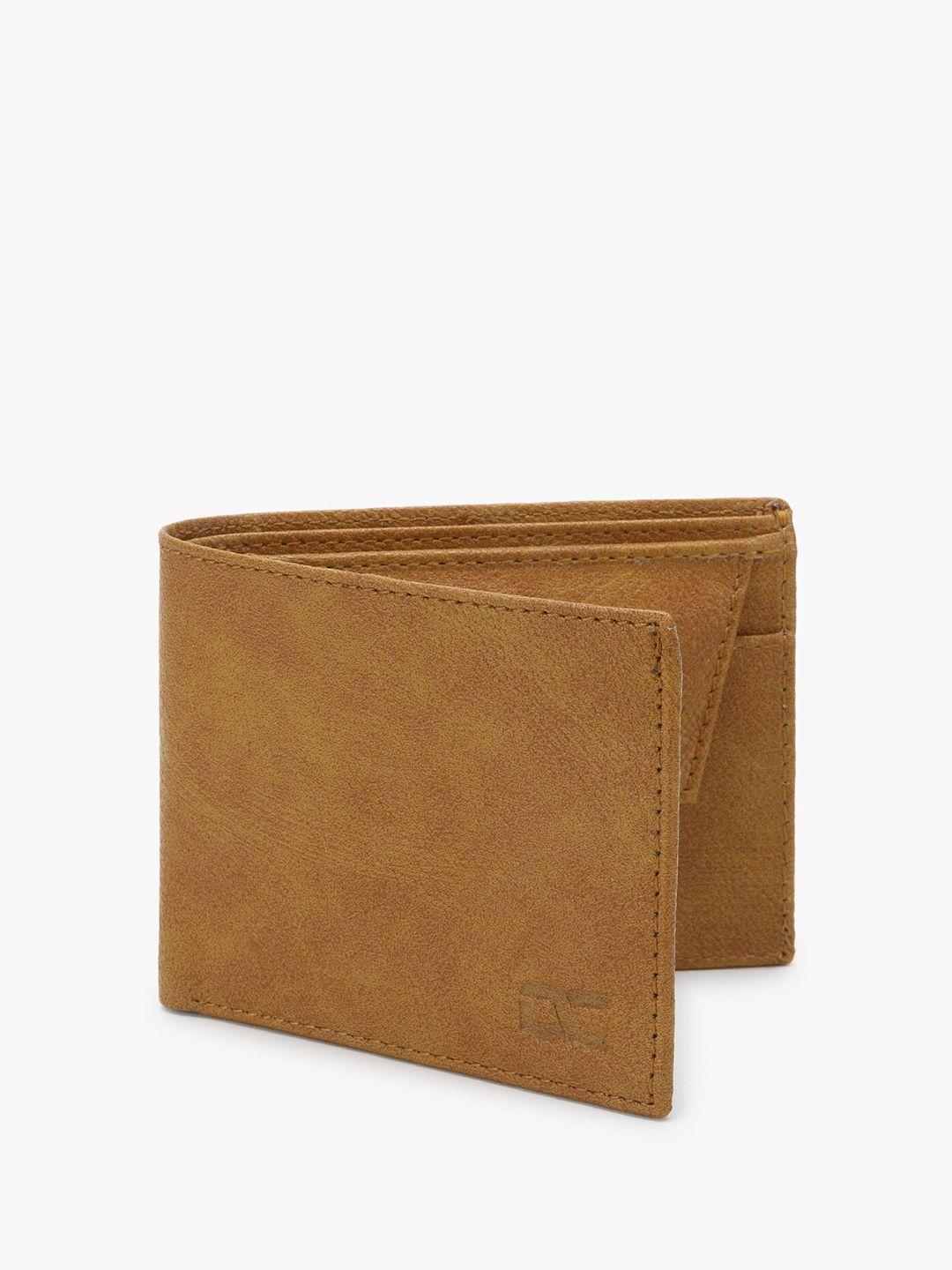 dezire crafts men mustard brown two fold wallet