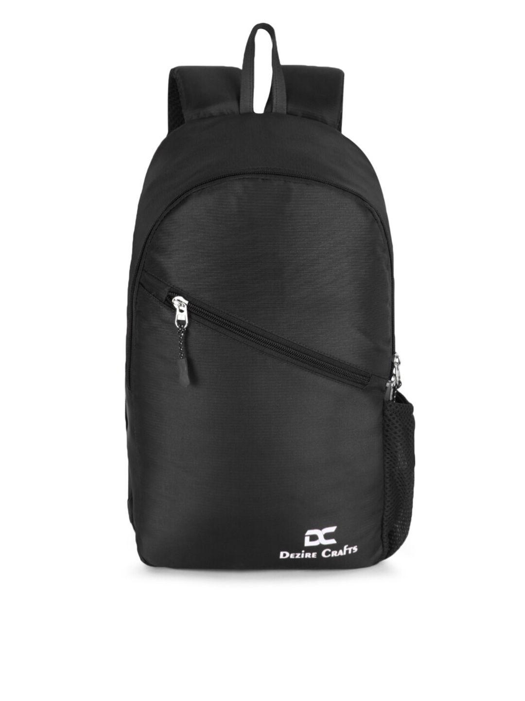 dezire crafts unisex black solid backpack