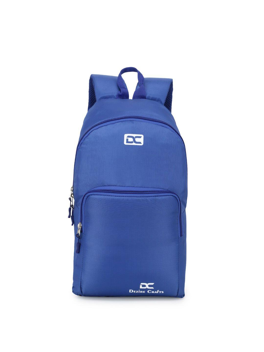 dezire crafts unisex blue solid backpack