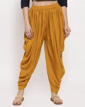 dhoti pants with elasticated waistband