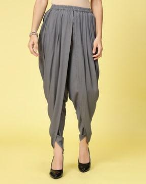 dhoti pants with elasticated waistband