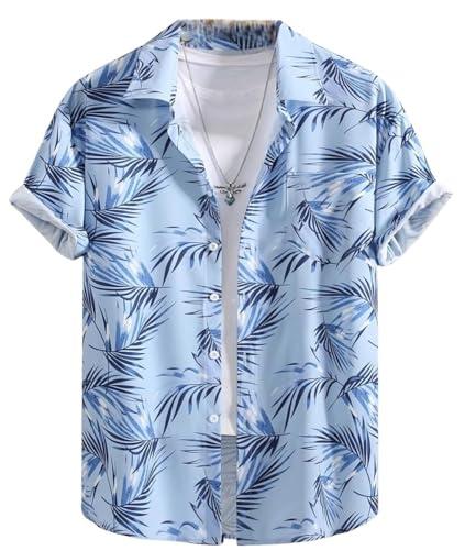 dhruvi trendz mens rayon men's casual shirt regular fit western (dt-ms-6093_blue_m)