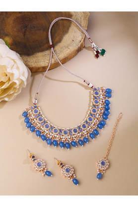 diamond studded bridal jewellery set