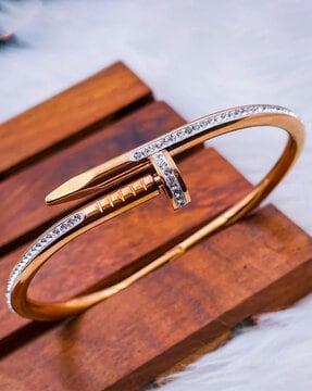 diamond-studded cuff bracelet