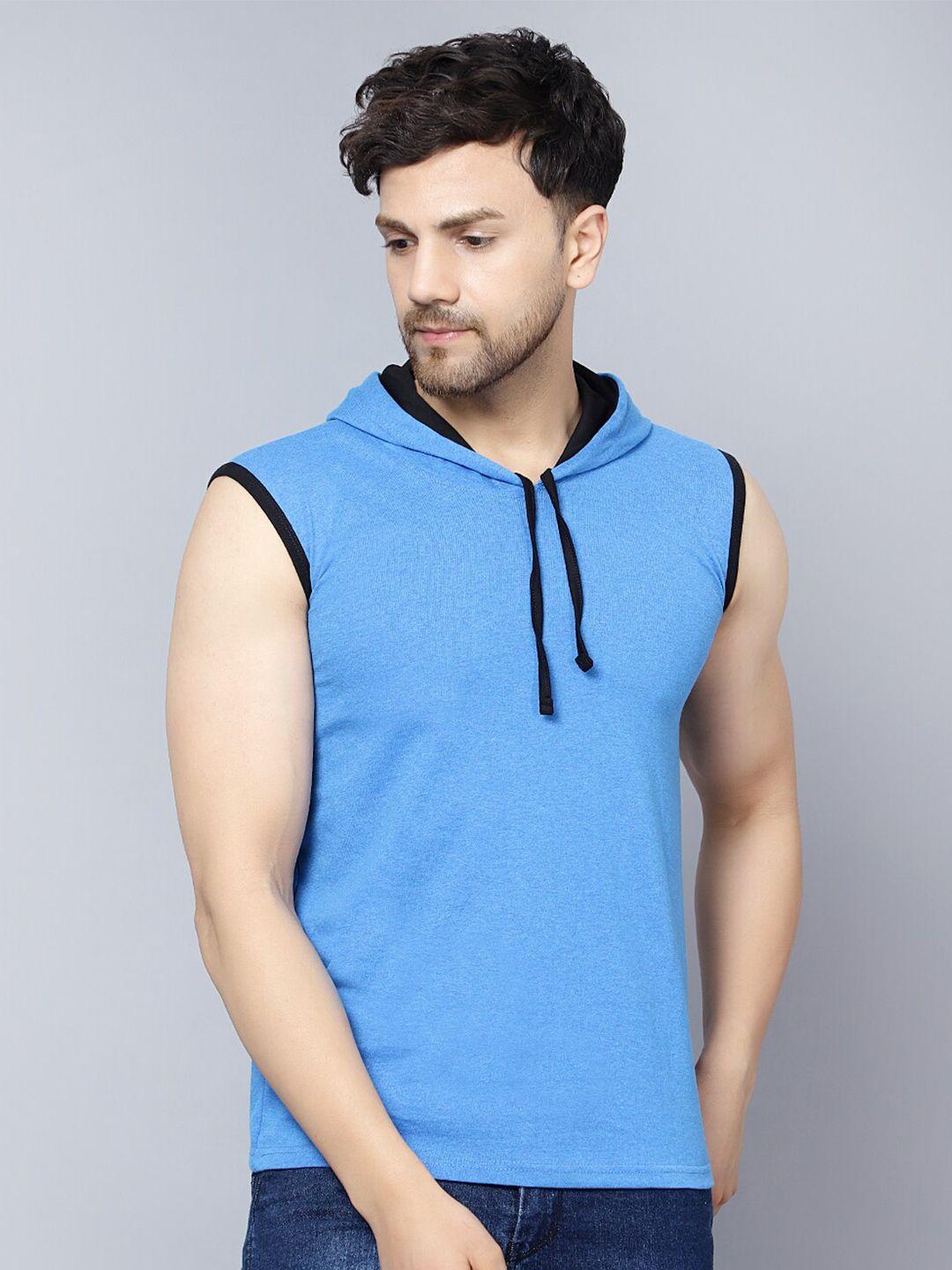 diaz sleeveless hooded running cotton t-shirt