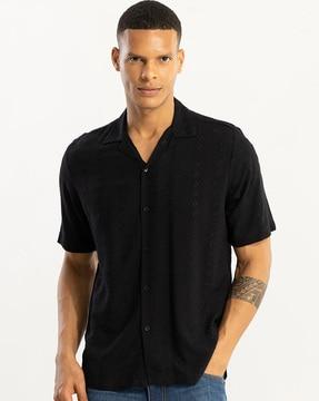 dicut embroidered regular fit shirt