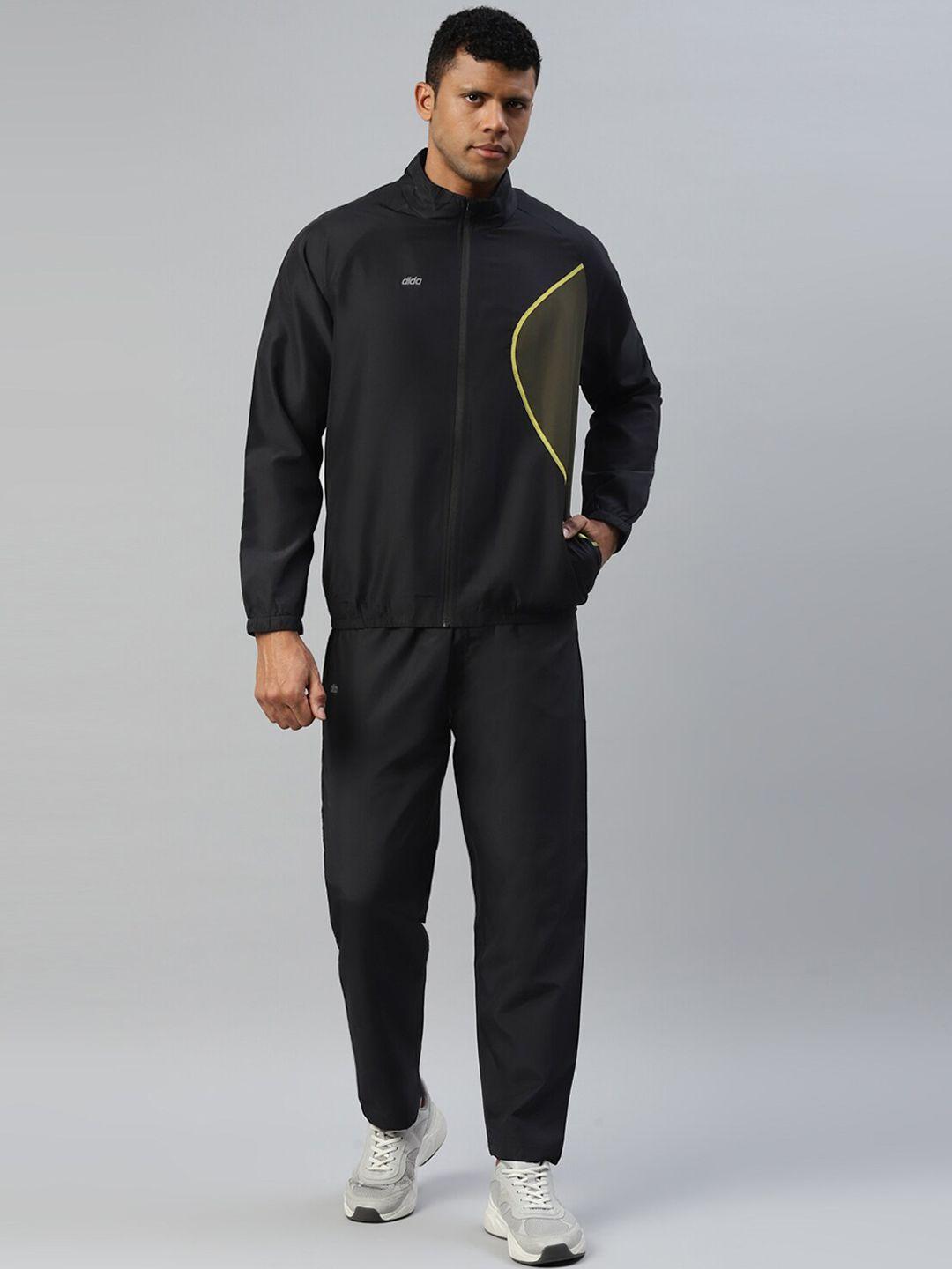 dida comfort-fit mock collar jacket with track pant