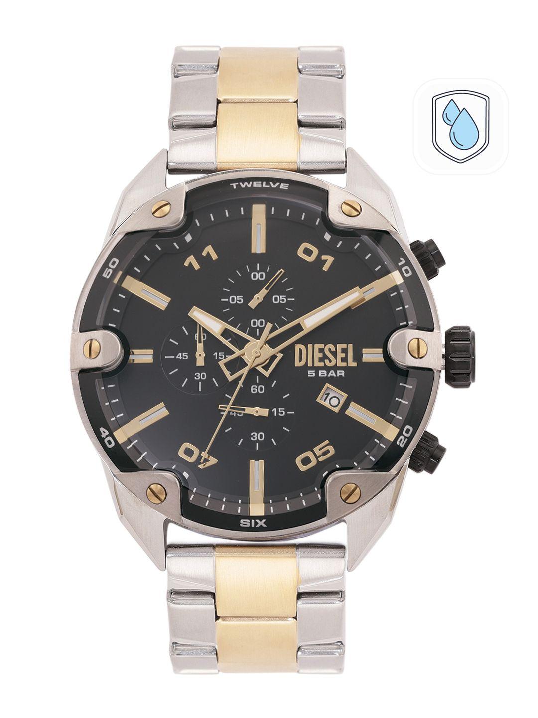diesel men stainless steel bracelet style strap analogue multi function watch dz4627