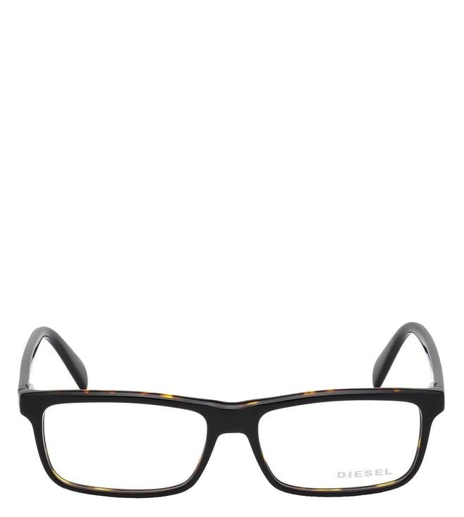 diesel black rectangular eye frames for men