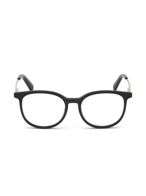 diesel black round eye frames for women