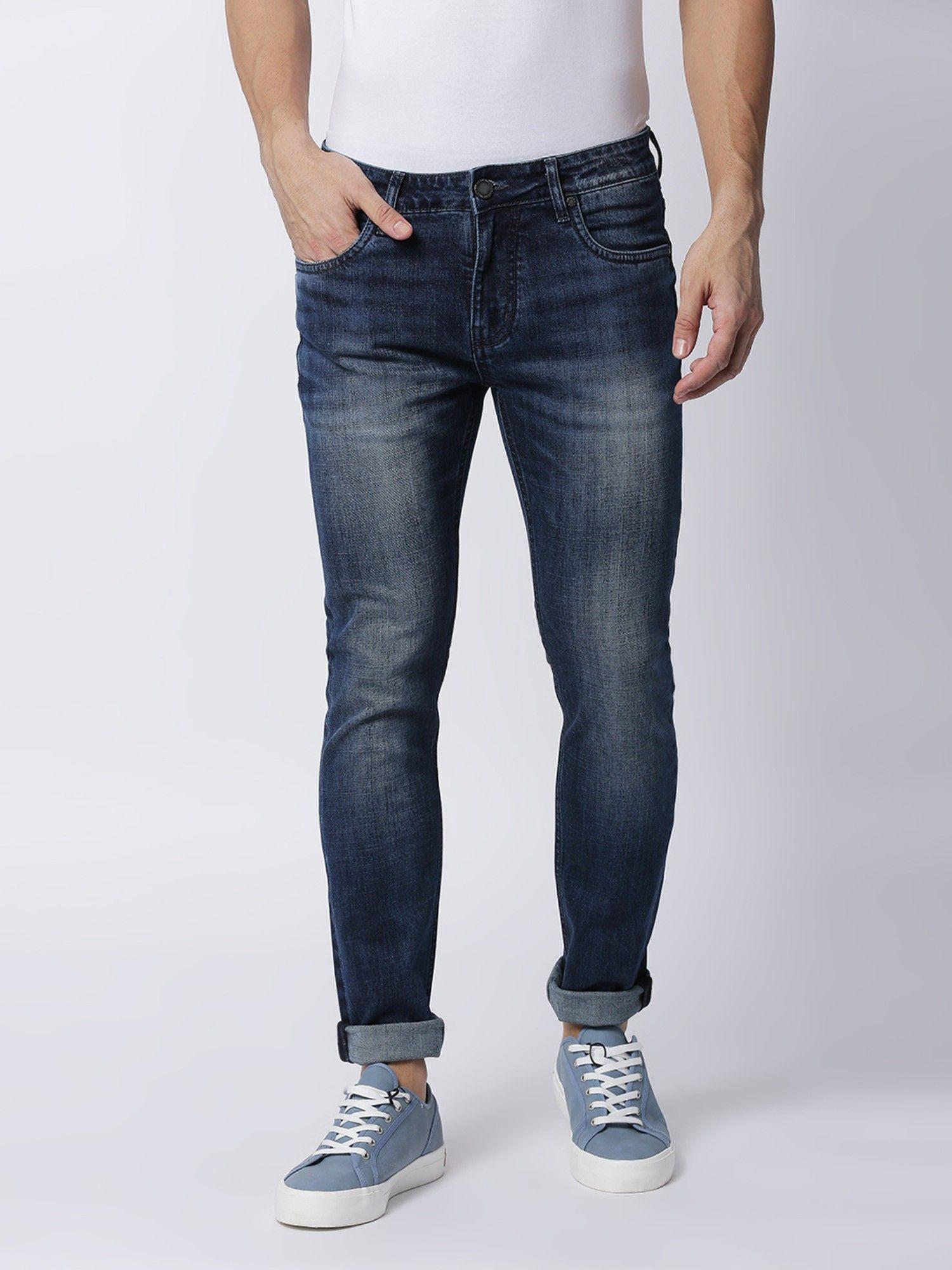 diesel blue slim stretch denim jeans