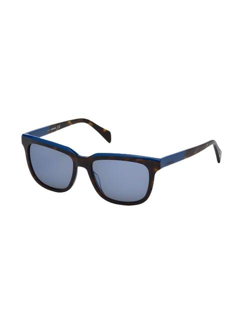 diesel blue square sunglasses for men