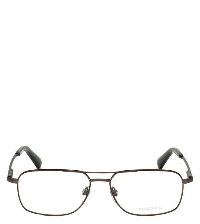diesel grey rectangular eye frames for men