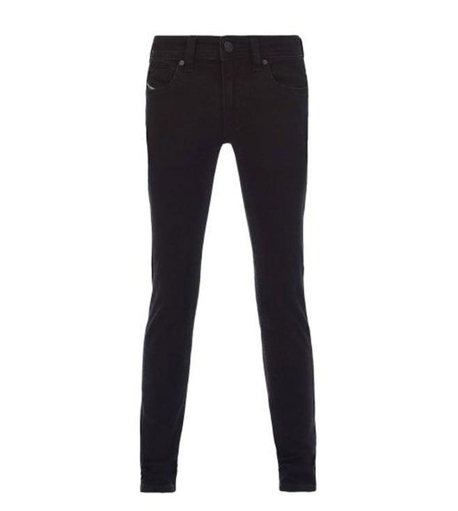 diesel kids black skinny-j-n fitted jeans