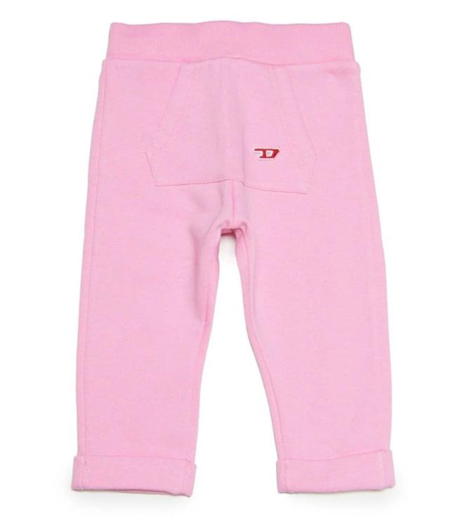 diesel kids pink fitted pants
