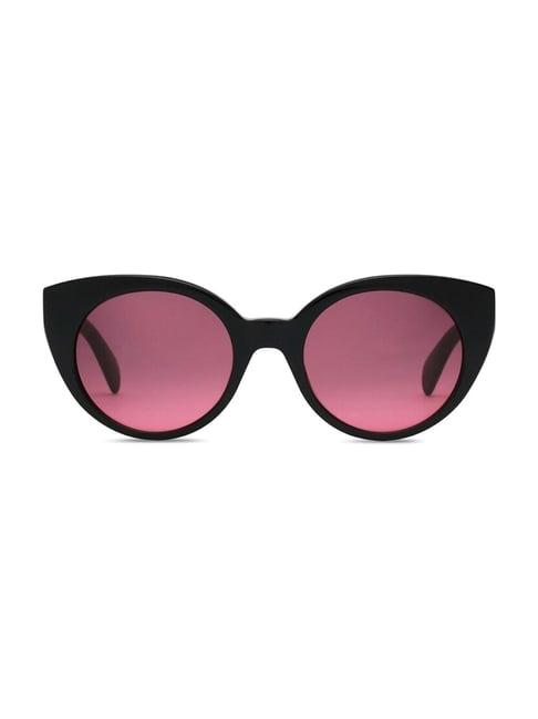 diesel purple cat eye uv protection sunglasses women