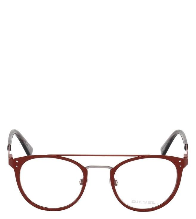 diesel red oval eye frames for men