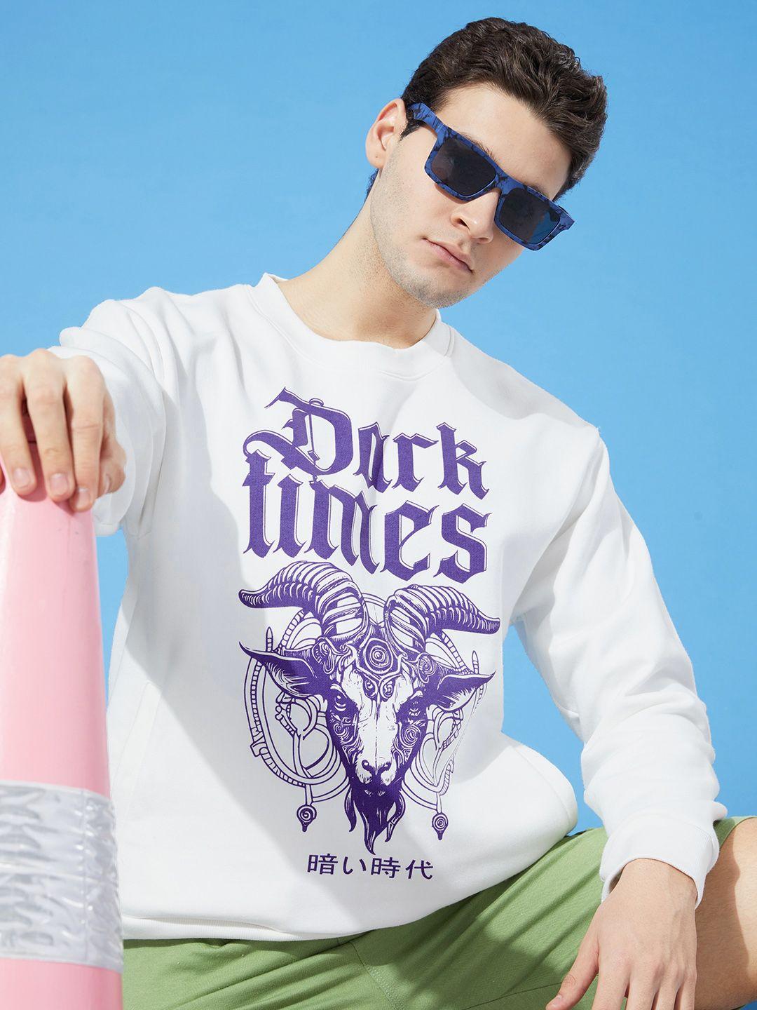 difference of opinion men printed sweatshirt
