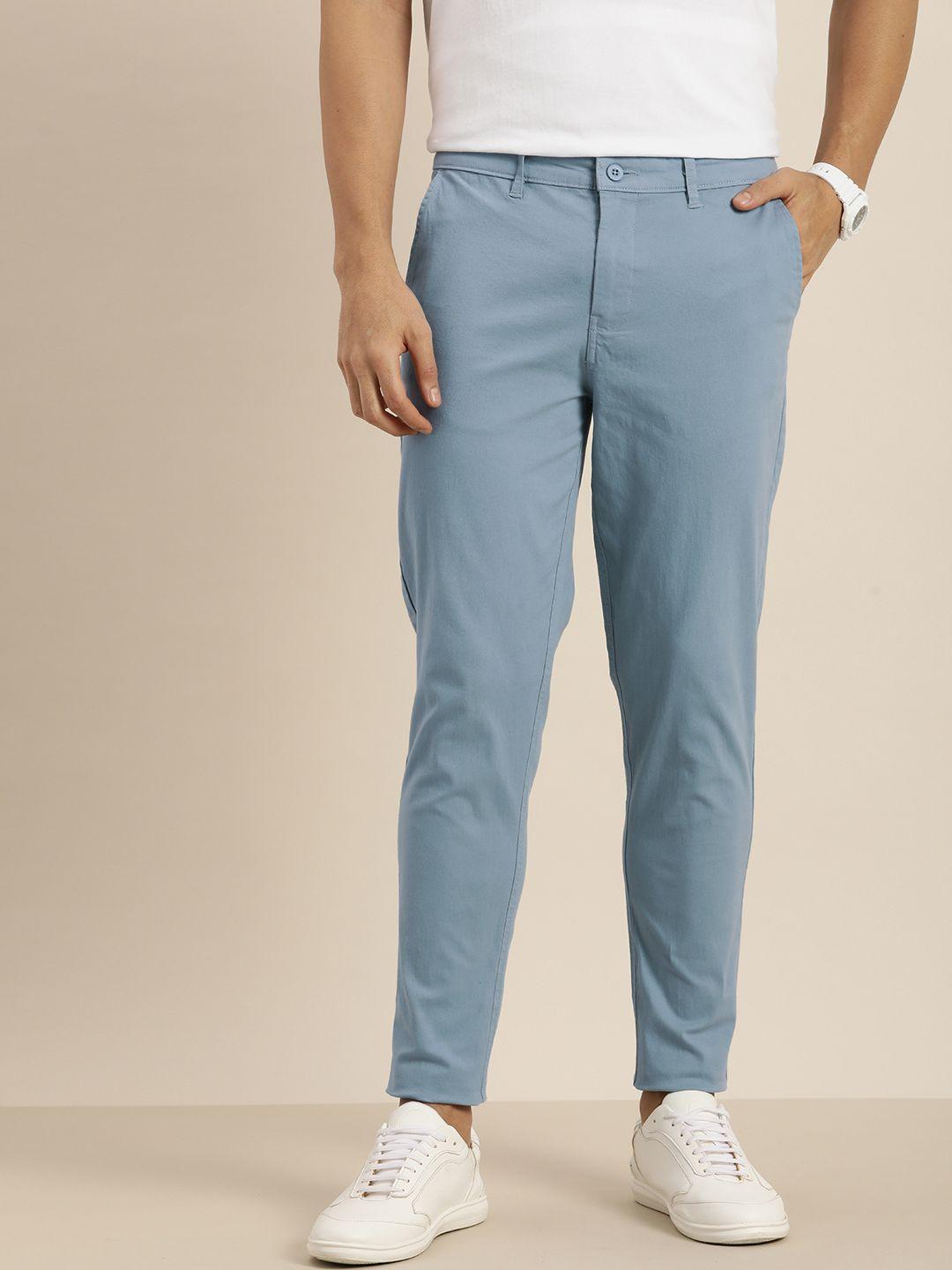 difference of opinion men solid chinos trousers
