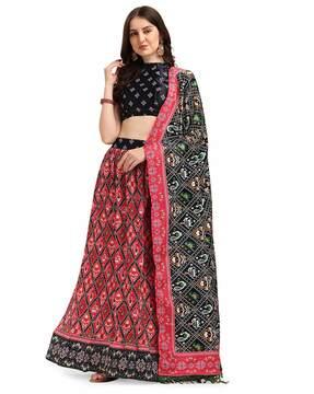 digital print lehenga choli set with dupatta