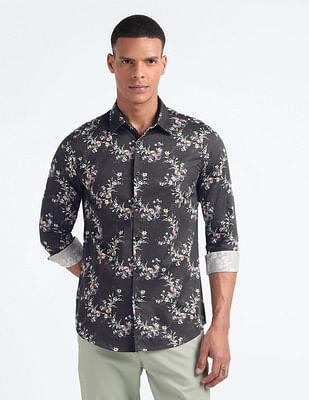 digital print sateen shirt