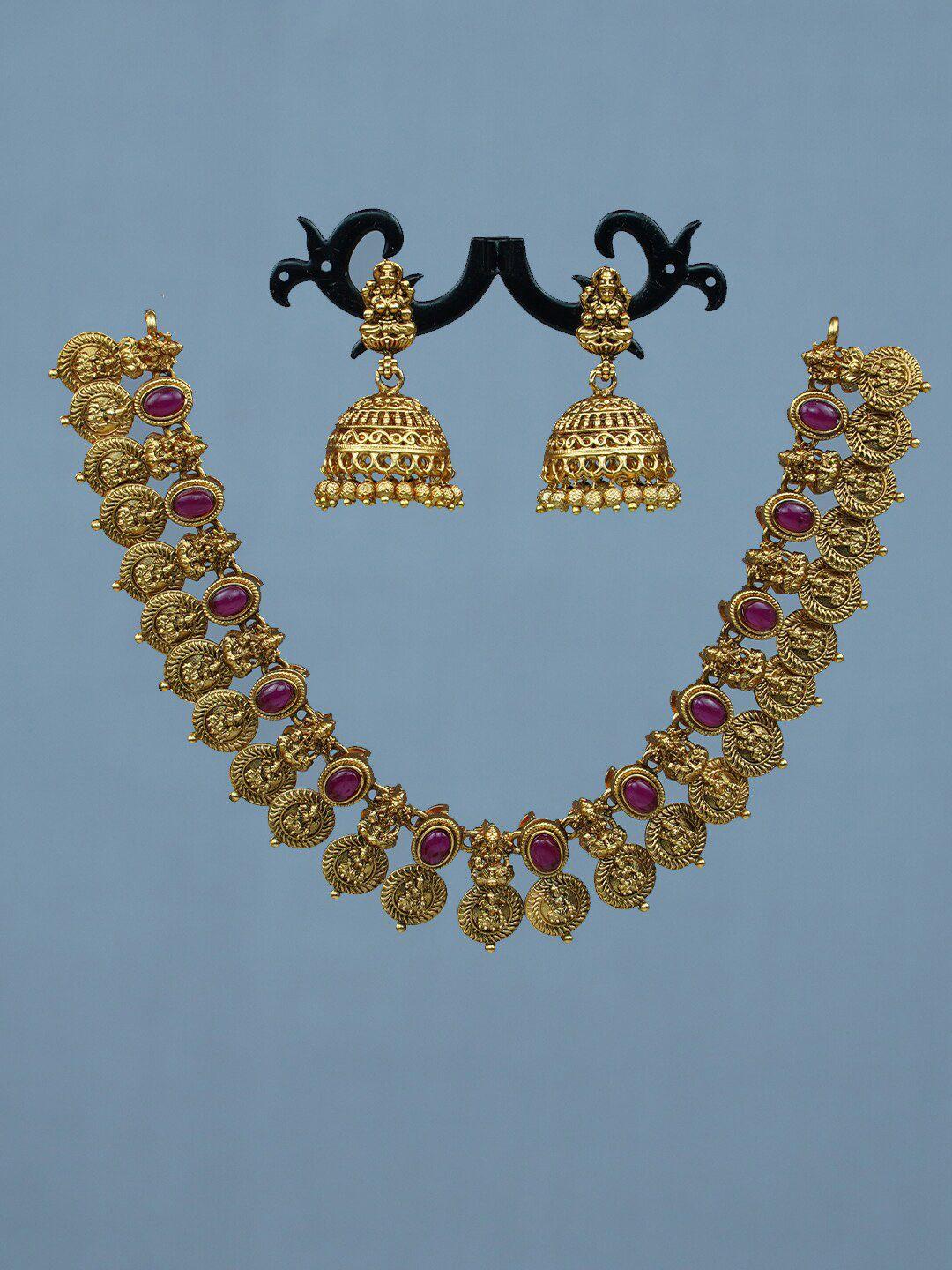 diksha collection women gold-plated jewellery set