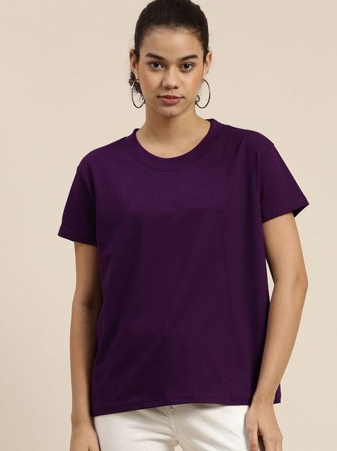 dillinger purple cotton t-shirt