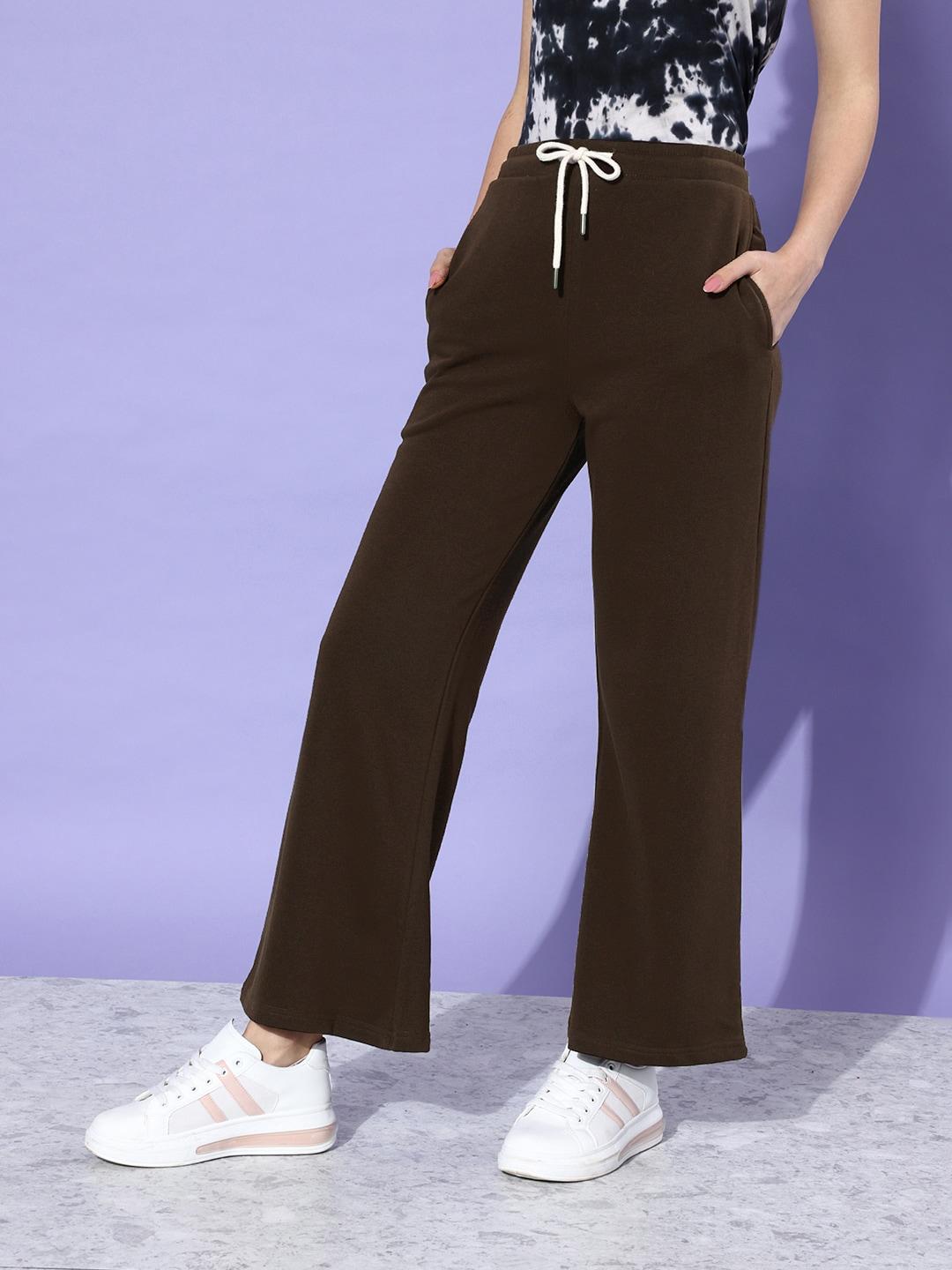 dillinger women solid relaxed fit track pant