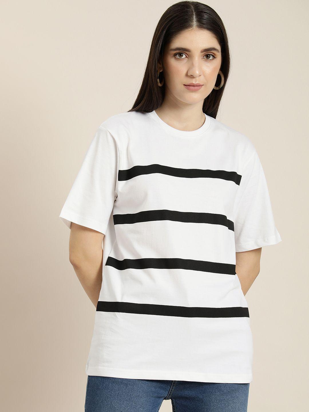 dillinger women striped oversized t-shirt