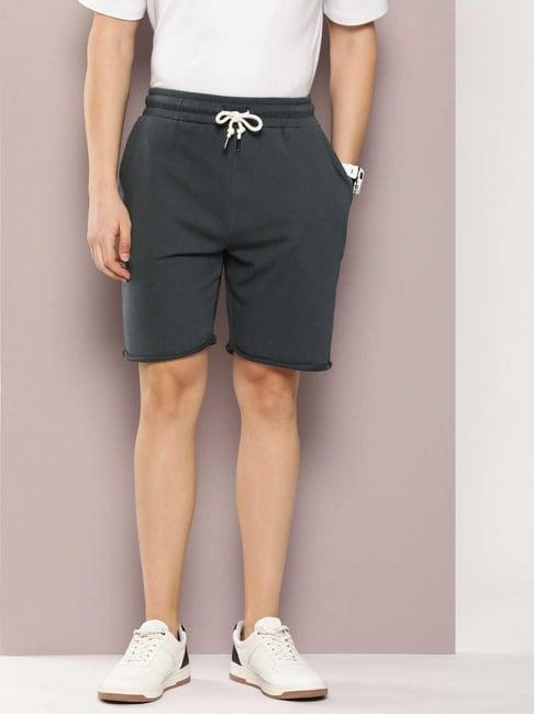 dillinger grey regular fit shorts